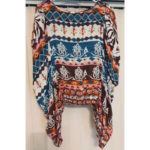 Joy*Joy Draped Sleeve Summer Blouse